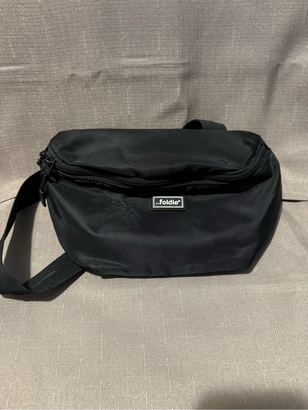 Foldie Black Women's Crossbody Bag - Sleek Everyday Fanny Pack